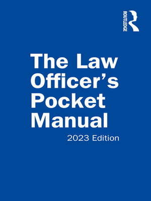 cover image of The Law Officer's Pocket Manual, 2023 Edition